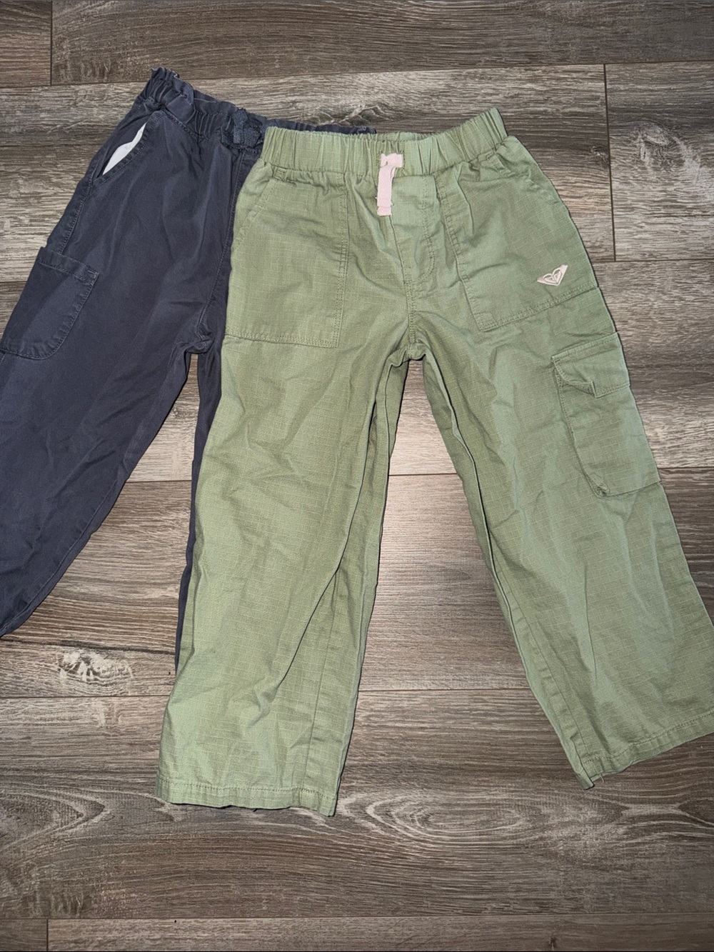 Kids Cargo Joggers - Navy & Olive Green